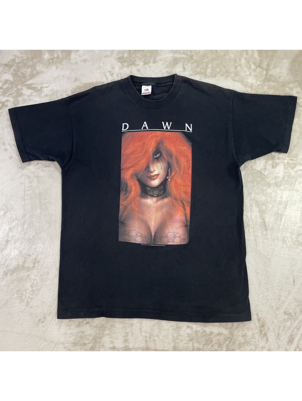 Vintage Dawn Comic T-Shirt Single Stitch Linsner 1994 Short Sleeve Mens XL - EUC